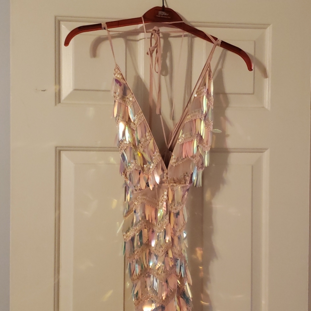 Sequin Jumpsuit - Pink